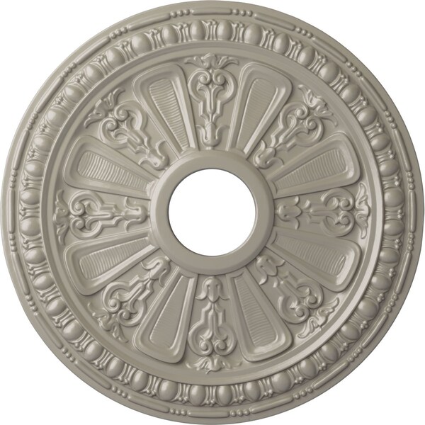 Ekena Millwork Raymond Ceiling Medallion (Fits Canopies up to 5 1/8"), 18 1/8"OD 3 5/8"ID x 1 1/8"P, Pearl White CM18RAPWS - main